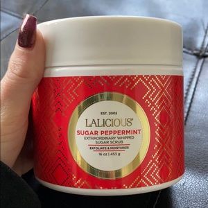 NWT lalicious sugar peppermint scrub